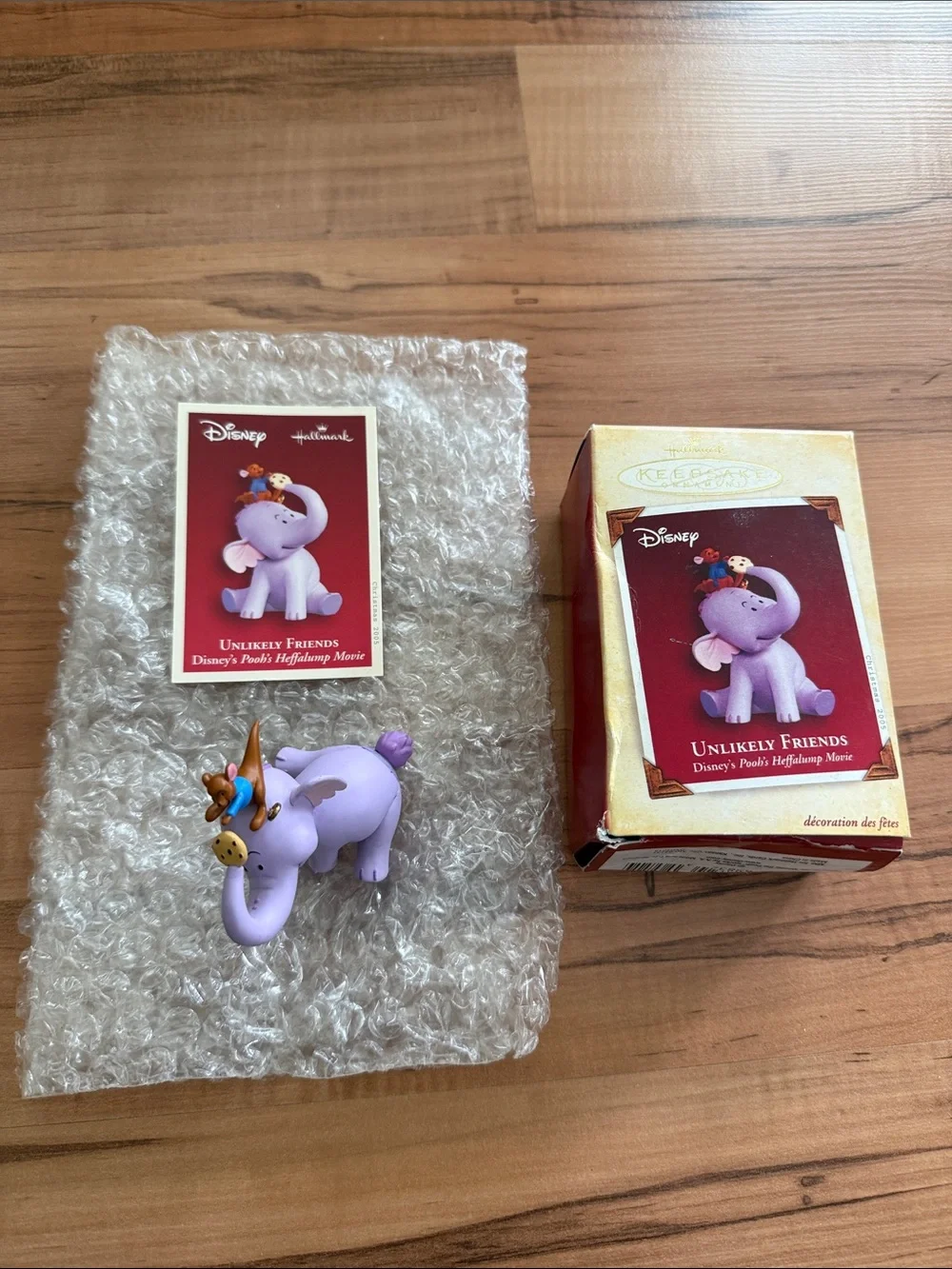 Hallmark 2005 Disney Ornament UNLIKELY FRIENDS Heffalump Roo Winnie The Pooh